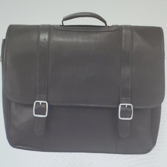 Latico Handmade traditional Wall Street Laptop Brief with multiple compartments - Picture 1 of 2